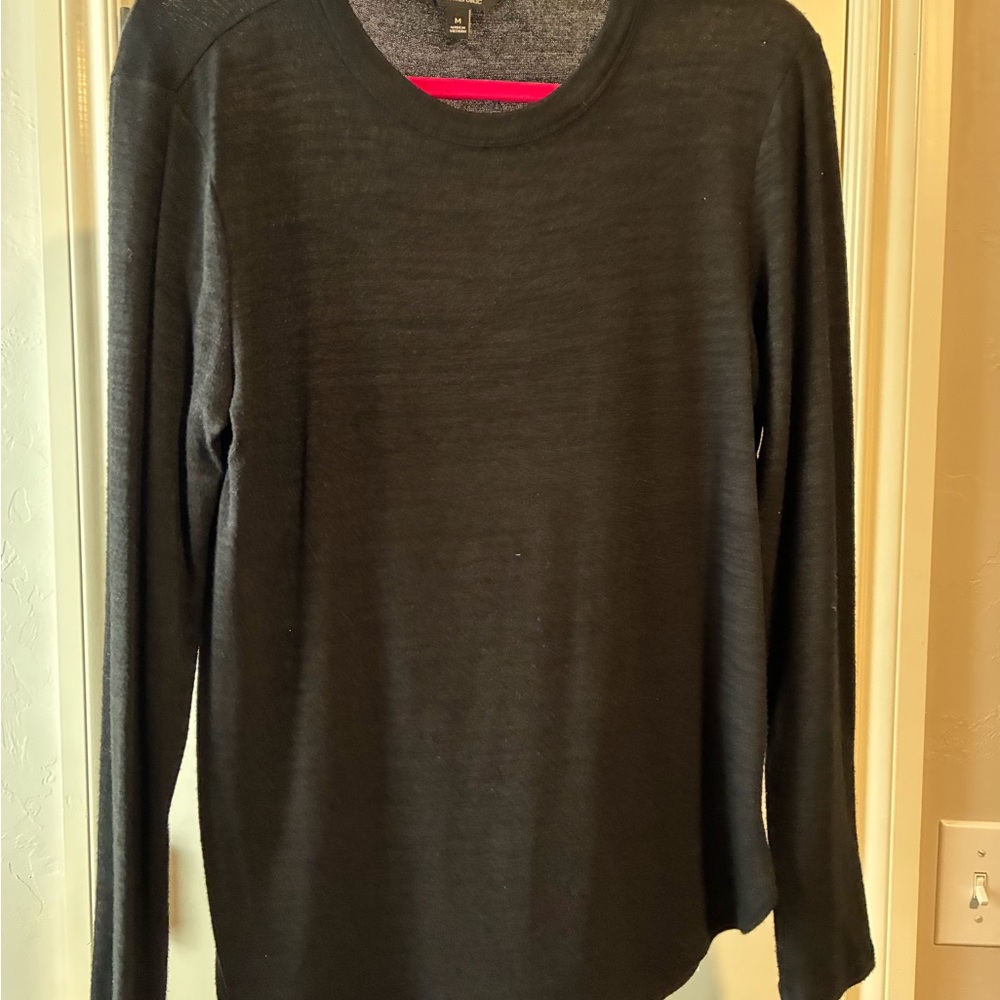 Banana Republic Black Long Sleeve Top